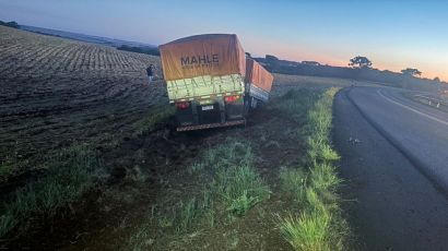Condutor foge após se envolver em acidente no interior de Abelardo Luz