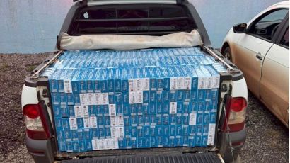 Em ação integrada, carga de maços de cigarros é apreendida em Abelardo Luz