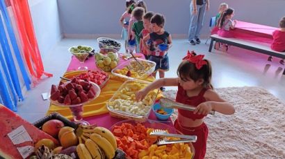 CEMEI Pimpolho transforma sabores em aprendizado durante a Semana da Alimentação Saudável