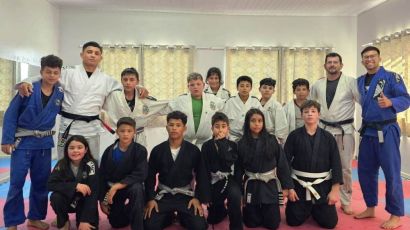Aulas de Jiu-Jitsu são ofertadas gratuitamente para adolescentes de 10 a 15 anos em Xanxerê