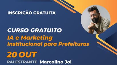 Amai promove curso sobre Inteligência Artificial e Marketing Institucional para prefeituras