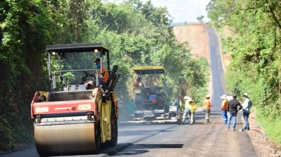 Pavimentação da XRE-600 em Xanxerê é concluída