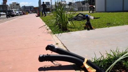 Iniciada instalação de rede elétrica e sistema de iluminação pública no Ecoparque