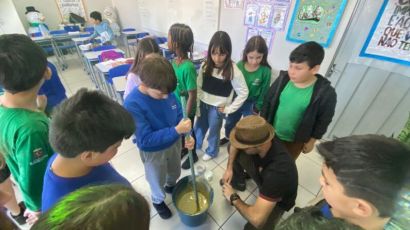 Alunos da EMEB Pequeno Príncipe participam de projeto sobre “O Saber dos Mais Velhos”