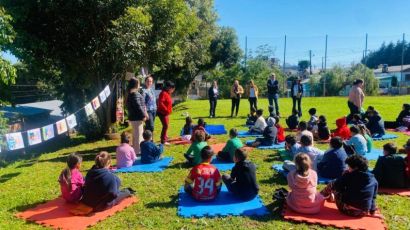 Lions Clube de Xanxerê realiza atividade com crianças dos Serviços de Convivência
