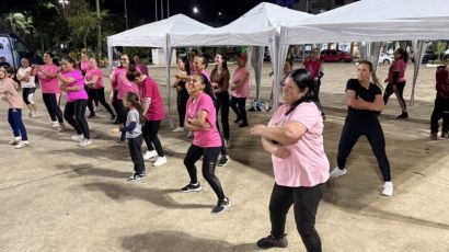 Aulão de dança marca o encerramento do Outubro Rosa em Xaxim