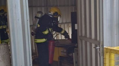 Incêndio em hidrelétrica mobiliza bombeiros em Passos Maia