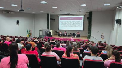 São Domingos promove encontro com a Rede Feminina de Combate ao Câncer de Xanxerê