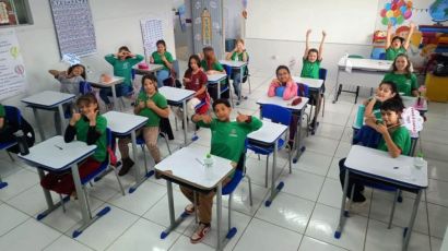 Alunos dos 5º e 9º anos da rede municipal de Xanxerê participam da prova do SAEB