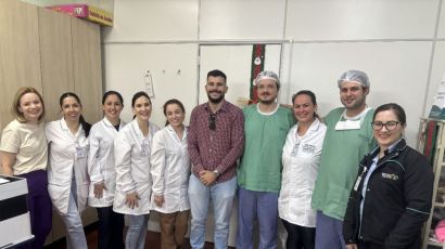 Ex-paciente retorna ao HRSP para agradecer atendimento e cirurgia cardíaca