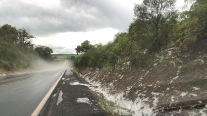 Granizo atinge cinco cidades da região de Xanxerê
