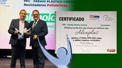 Alcaplas conquista Prêmio Plásticos em Revista 2025 na categoria Recicladores