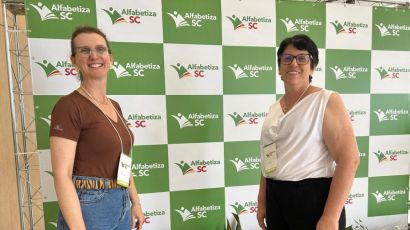 Professoras de Xanxerê participam do evento Alfabetiza SC em Florianópolis