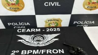 Homem é preso após efetuar disparos em via pública em Xanxerê