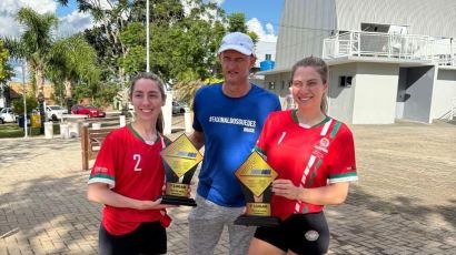 Duplas de Xanxerê garantem ouro e prata no vôlei nos Jogos da Amai 2025