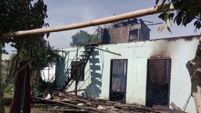 Incêndio atinge residência mista em São Domingos