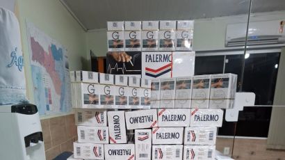 Operação na SC-155 apreende cigarros avaliados em R$ 1,2 mil