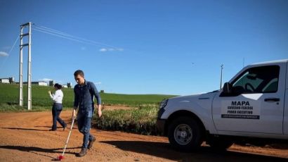 Engenheiros do MΑΡΑ realizam vistoria técnica na Estrada da Produção em Abelardo Luz