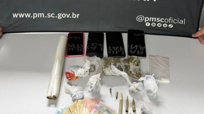 Mulher é presa por tráfico de drogas e resistência em Xaxim