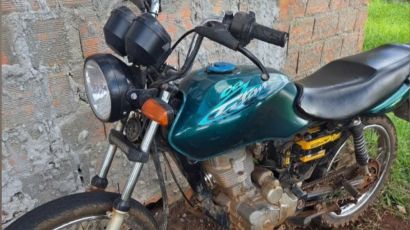 Motocicleta furtada é recuperada em Bom Jesus