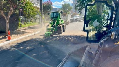 Prefeitura de Xanxerê realiza melhorias em toda a extensão da Avenida La Salle