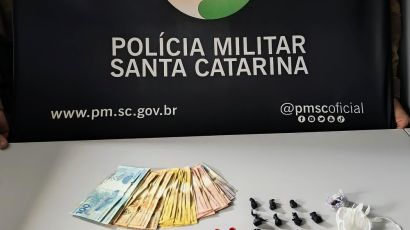 Casal é preso por tráfico de drogas, ameaças e posse irregular de munição em Xanxerê