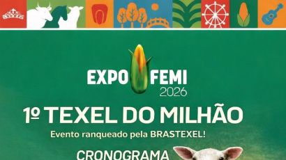 Primeiro Texel do Milhão será realizado durante a ExpoFemi 2026