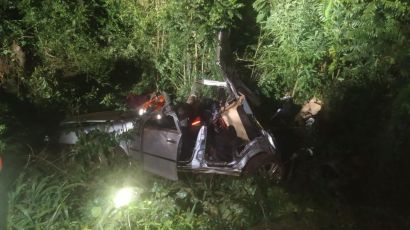 Capotamento deixa vítimas gravemente feridas em Xanxerê