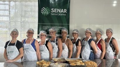 Xaxim realiza curso descentralizado de culinária na comunidade de Linha Monte Belo