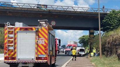 Capotamento é registrado na tarde desta quarta (11) em Xanxerê