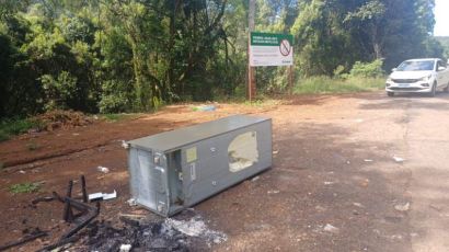 Prefeitura de Xanxerê flagra novo caso de descarte irregular de lixo