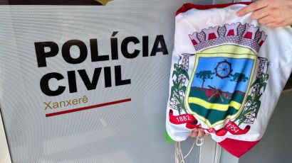 Em menos de 24 horas, Polícia Civil recupera bandeira do Município de Xanxerê