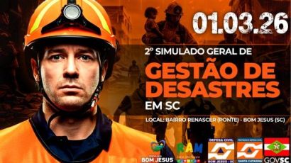 Bom Jesus realiza 2º Simulado Geral de Gestão de Desastres da Defesa Civil