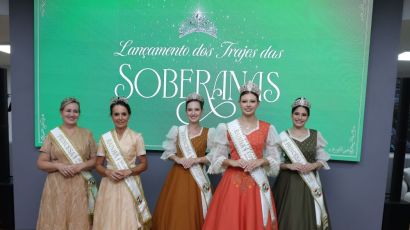 Trajes das soberanas da ExpoFemi 2026 unem tradição, simbolismo e realeza contemporânea