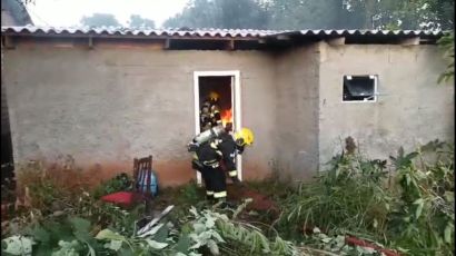Princípio de incêndio é registrado em residência em Xanxerê
