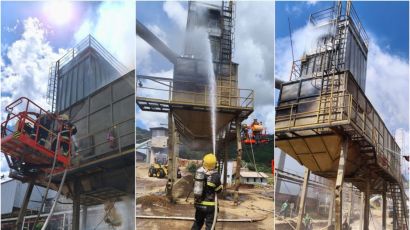 Incêndio atinge depósito de maravalhas em empresa de Vargeão