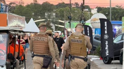 Policiamento reforçado garante segurança durante a ExpoFemi 2026