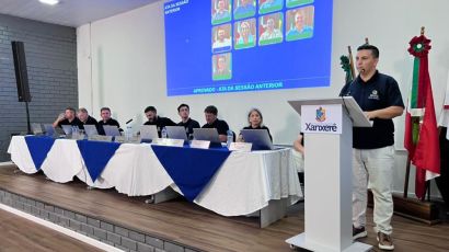Calebe assume a presidência da Câmara de Vereadores de Xanxerê