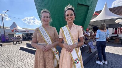 Amor por Xanxerê e representatividade: Rainha da Melhor Idade brilha na ExpoFemi 2026