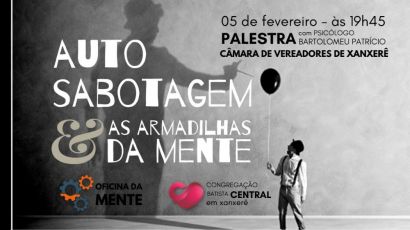 Palestra sobre saúde mental acontece neste sábado (05) em Xanxerê