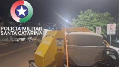 Polícia Militar recupera betoneira furtada e prende envolvidos por receptação em Xanxerê
