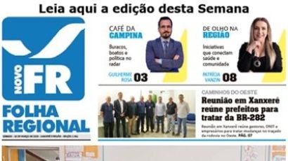 ACESSO LIVRE: Leia aqui a Edição desta semana do Jornal Novo Folha Regional