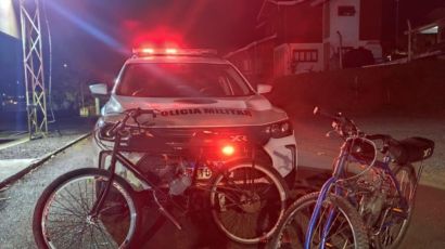 Adolescentes são flagrados com bicicletas motorizadas irregulares em Ponte Serrada
