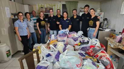 Casa da Acolhida Santa Bernarda recebe grande doação de intercambistas do Rotary Club de Xanxerê