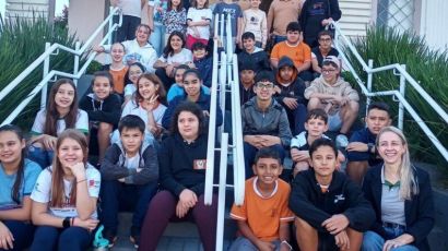 Alunos de Lajeado Grande visitam Paço Municipal de Xanxerê