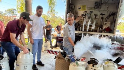 Xaxim entrega 950 litros de nitrogênio a produtores