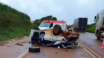 Morador de Xanxerê morre após grave capotamento no Paraná
