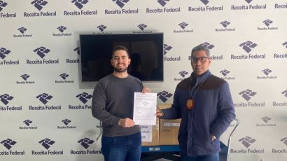 Delegacia Regional de Polícia de Xanxerê recebe doação de equipamentos da Receita Federal