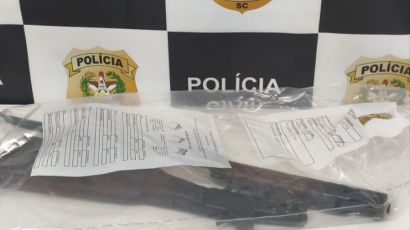 Arma de fogo é apreendida e homem é preso em flagrante em Xanxerê