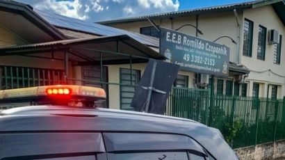 Psicóloga da DPCAMI realiza palestra sobre violência nas redes sociais em escola de Xanxerê